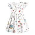 thumbnail image 4 of Rhuody Girls Dresses Crewneck Summer Cartoon Prints Sleeveless Back To School A Line Dresses Basic Wear, 4 of 4