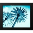 thumbnail image 2 of Tai Prints 14x12 Black Modern Framed Museum Art Print Titled - Chic Palms, 2 of 5