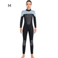 thumbnail image 2 of Greeniant Trajes de buceo traje de neopreno térmico de una pieza de manga larga cálido traje de baño de Surf impermeable ropa de surf profesional Deportes acuáticos Mujer Gris Claro METRO Greeniant OD020685-21, 2 of 6