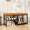 Brown - 2 Seat, variant on 2-Seat Shoe Bench with Cushion, 2-Tier Entryway Shoe Rack Organizer, Adjustable Shelf, Brown