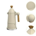 thumbnail image 6 of CarpNettore Moka Pot Octagonal Espresso Maker Accessories with Wood Handle Convenient Coffee White, 6 of 9