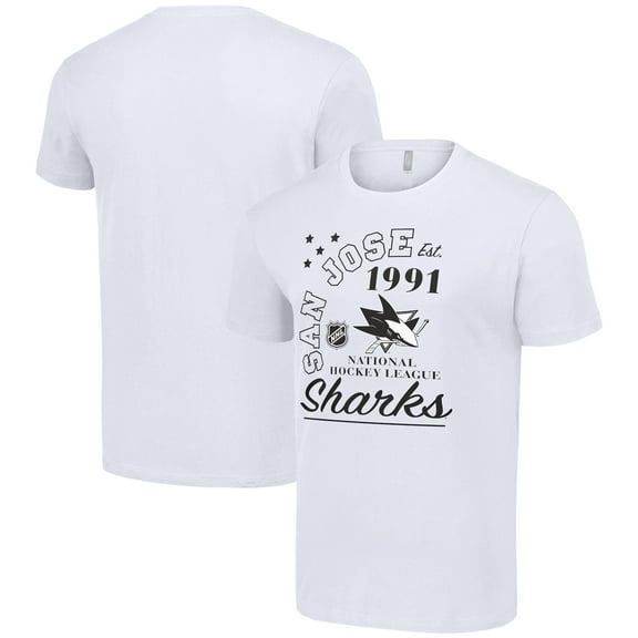 Men's Starter  White San Jose Sharks Arch City Team Graphic T-Shirt