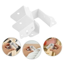 HEMOTON  4 Pcs Bed Hardware Accessories Bunk Bed-rail Hook Banister Brackets Risers