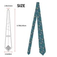 thumbnail image 5 of XMXY Blue Leaves Flower Men'S Necktie Ties , Formal Bussiness Wedding Party Printed Tie, 5 of 9