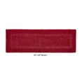 thumbnail image 2 of Better Trends 20" x 60" Premium Bathroom Runner Mat, 100% Cotton Tufted Bathroom Rug, Water Absorbent, Reversible Bath Mat Machine Washable (Red) Lux Collection, 2 of 6