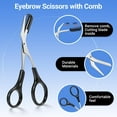 thumbnail image 5 of MORGLES Eyebrow Kit, 8 in 1 Eyebrow Trimmer Scissors, Tweezers for Women, Razor, Brush with Travel Bag, Tweezers Set for Women and Men, Professional Shaping Grooming Kit, 5 of 7