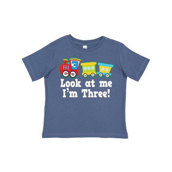 Inktastic 3rd Birthday Train Boys Toddler T-Shirt