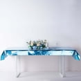 thumbnail image 5 of Efavormart 40"x90" Turquoise Metallic Foil Rectangle Tablecloth, Disposable Table Cover for Wedding, Baby Showers, Birthday, Party, Banquet, Table Decorations, 5 of 11