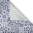 thumbnail image 5 of Ambesonne Indigo Grommet Curtain, Tile Square Abstract Pattern, 50" x 96", Indigo White, 5 of 6