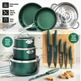 thumbnail image 3 of Granitestone Emerald 17 Nonstick Pots & Pans Set, Cookware Set + Knife Set, 3 of 6