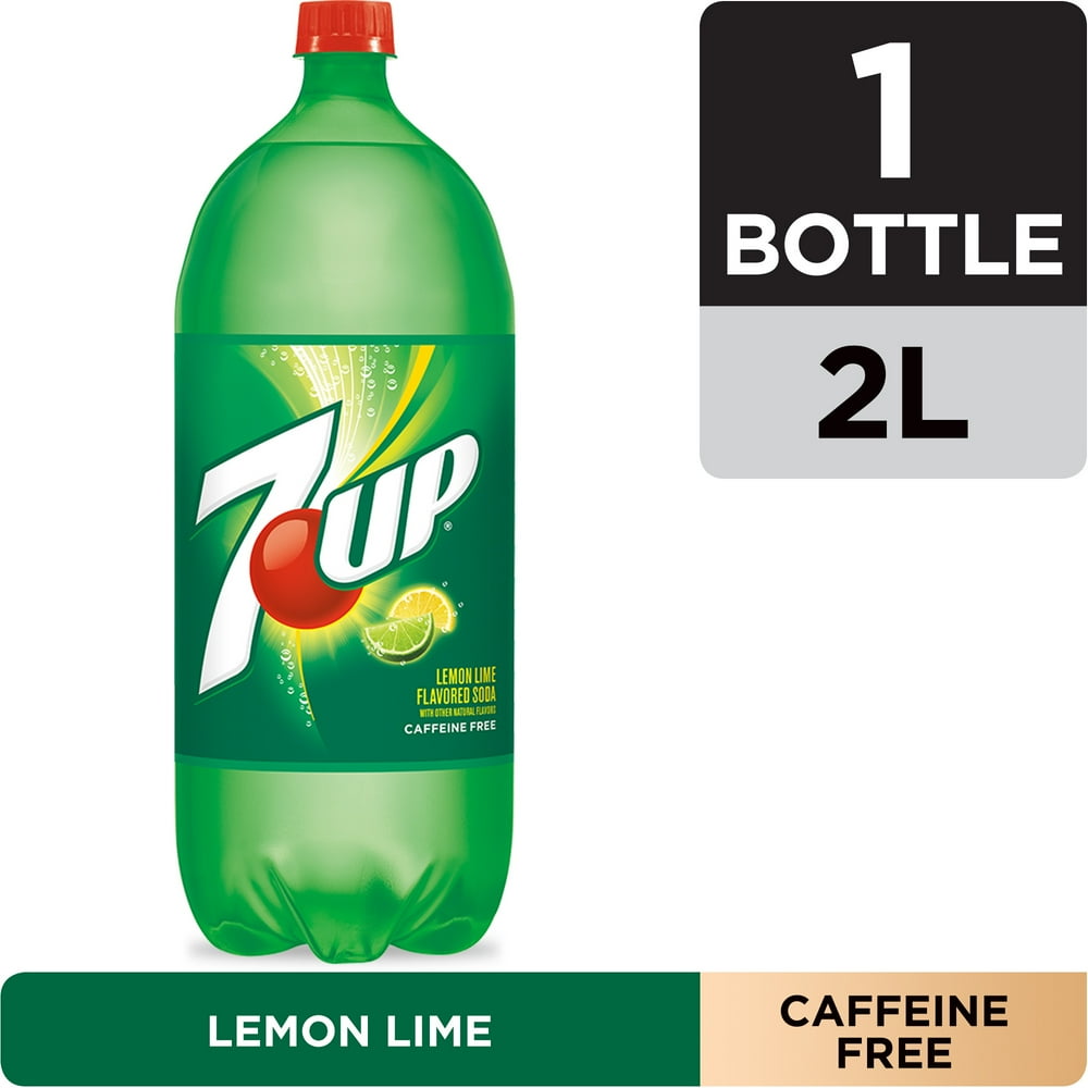 7UP Lemon Lime Soda, 2 L bottle