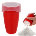 thumbnail image 2 of THLKIF Flour Sugar Shaker, White Plastic Powder Dispenser with Lid and Mesh Sifter, for Icing Sugar, Cocoa, Flour, Chocolate, and Coffee, Easy to Use Cooking Tool, 2 of 9