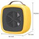 thumbnail image 2 of Calentador eléctrico de bajo consumo con protección contra vuelco y sobrecalentamiento para cuartos de baño familiares, 2 of 5