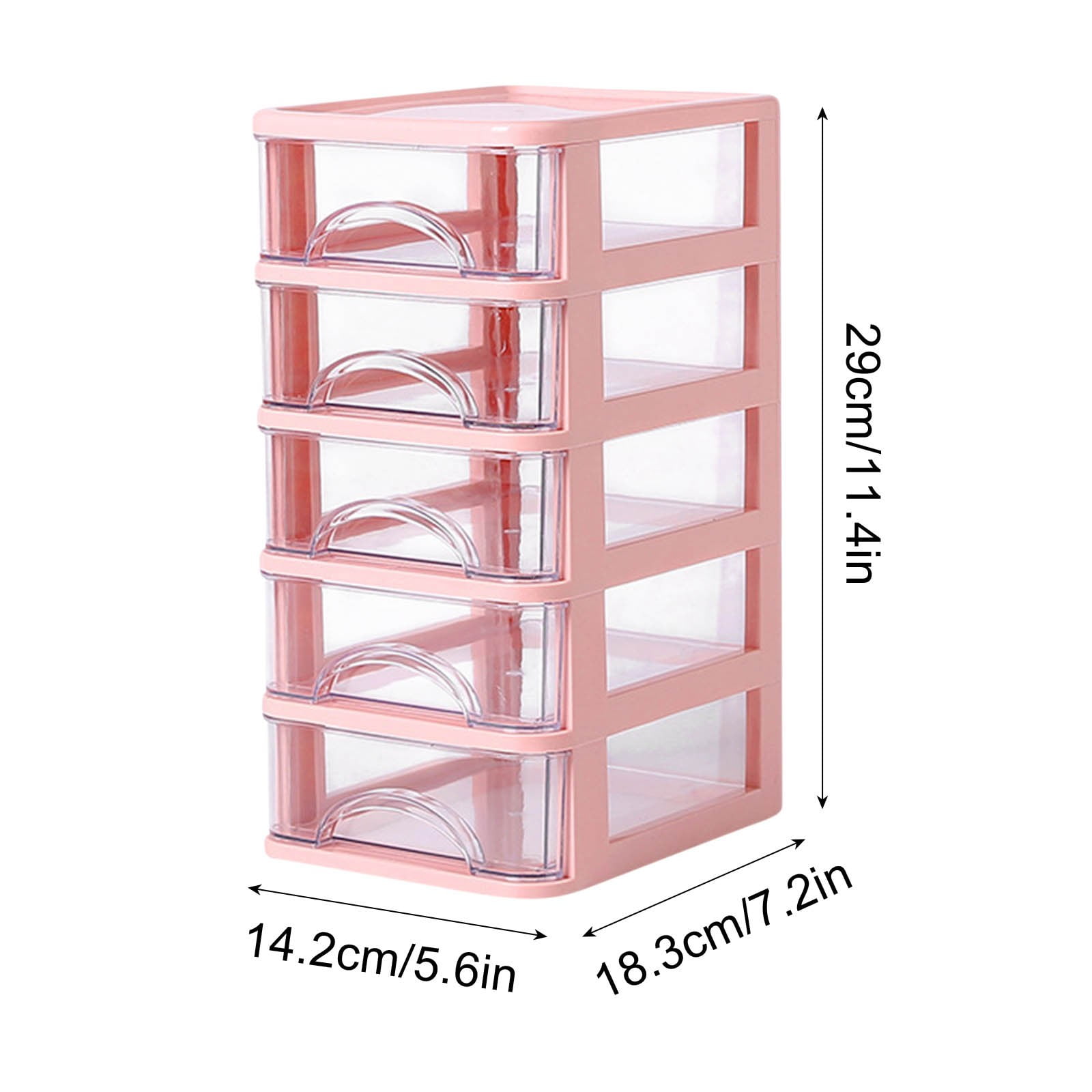 Fwttom Desk Organizer, Versatile Home Office Desk Accessories with Pull-Out Drawers, Desktop Storage Box for Vanity, Bedroom Miscellany, Stationery & Craft Supplies