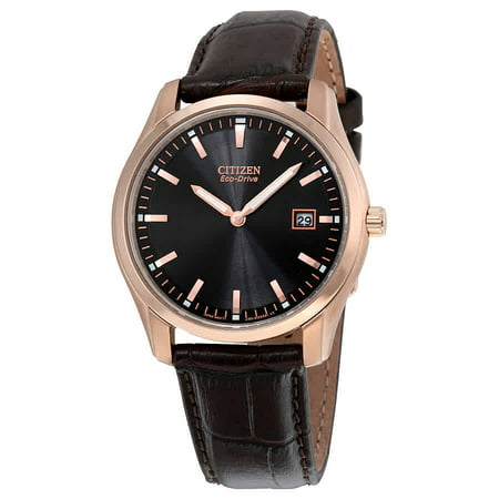 Citizen Men's Eco-Drive Leather Band Watch (Best Price Citizen Eco Drive Watches)