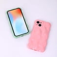 thumbnail image 2 of Case for iPhone 15,Cute 3D Meteorite Bubble Water Ripple Pattern Phone Case Curly Wavy Frame Case for Women Girls Soft TPU Shockproof Case Cover,Pink, 2 of 14