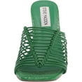 thumbnail image 2 of Steve Madden Bonds Green Cage Square Toe Stiletto Heel Mules Slide Sleek Sandal (10, Green), 2 of 8