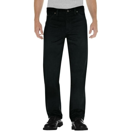 Dickies Mens Regular Straight Fit 5-Pocket Denim Jeans, 31W x 30L ...