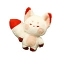 thumbnail image 4 of Zorros de peluche, zorros de peluche, juguete coleccionable de zorros de peluche para acurrucarse cola pequeña roja blanca, 4 of 9