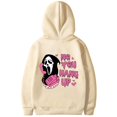 thumbnail image 1 of Sudadera de cuello redondo Scream No You Hang Up, sudaderas con capucha de la cara de los fantasmas, Sudadera con capucha de la película Scream, jersey de Halloween, 1 of 4