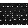 thumbnail image 4 of oneOone Tissu Polyester Lycra à Pois et Blanc Imprimé Cœur BTY 56 Pouces de Large, 4 of 4