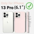 thumbnail image 6 of iPhone 13 Pro Phone Case,Liquid Silicone Ultra Slim Shockproof Protection Phone Case with [Soft Anti-Scratch Microfiber Lining] 6.1 inch（Chalk Pink）, 6 of 13