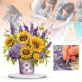 thumbnail image 4 of DIY Tabletop Art Painting Kit Special Shape Rhinestone Tabletop Placing Ornament Home Standing Gem Painting Craft Kit Double Pattern, 4 of 8