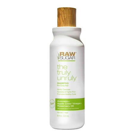 Raw Sugar The Truly Unruly Shampoo, Avocado   Apple Cider Vinegar   Rosemary Oil, 18 fl oz