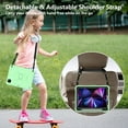 thumbnail image 5 of Compatible with iPad Pro 11 2022/2021/2020/2018/Air 4/Air 5, Case for Kids Boy Girl Gift, Cute Butterfly Wings Kickstand Shockproof Silicone Heavy Duty Rugged Cover with Shoulder Strap - Green, 5 of 7