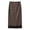 Coffee, variant on Women's Polka Dot Lace Hem Midi Sleep Skirt, Elastic Waist Lace Trim Half Slip Loungewear Skirt Black S(S)