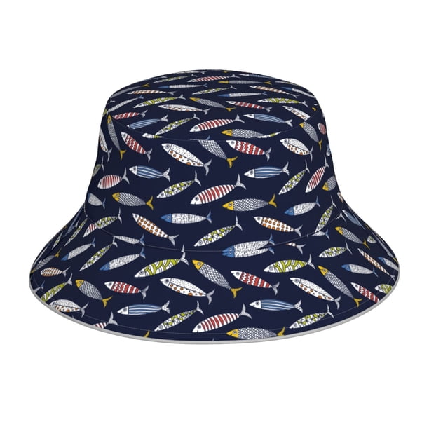 Balery Sardine Sombreros para el sol para hombre y mujer, sombrero de pescador con UPF 50+