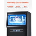 thumbnail image 3 of VEVOR Máquina para hacer hielo comercial, 70 libras/24 horas, máquina para hacer hielo, 36 cubitos de hielo en 12-15 minutos, máquina para hacer hielo con gabinete independiente con capacidad, 3 of 9