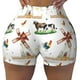 thumbnail image 2 of Fotbe Cute Farm Shorts Sin Costuras – Shorts Deportivos de Cintura Alta para Mujer, Elásticos para Gimnasio, Yoga, Running o Ciclismo-XX-Large, 2 of 8