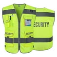 thumbnail image 6 of TCCFCCT Security Vest for Men Women 9 Pockets High Visibility Reflective Safety Vest, Hi Vis Vest with Reinforced Sewing, Durable to Use, Meets ANSI/ISEA, (G100S-Yellow, 2XL), 6 of 6