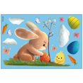 thumbnail image 4 of Style 2 Hoja de pegatinas de Pascua, calcomanía de electricidad estática de Pvc con huevo de conejito de dibujos animados, decoración de pared, 4 of 5