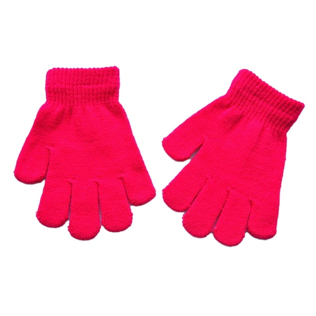 Minnieouse 1 par de guantes para niños, guantes delicados para niños, prácticos, prácticos, para niños y niñas, accesorios de ropa para ropa de guantes y mitones Rosa roja Minnieouse AP009501-03B