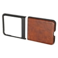 thumbnail image 3 of Funda plegable para teléfono Funda protectora para teléfono ABS Anti arañazos Accesorio minimalista para teléfono Motorola Razr 40 Patrón de cuero ultra marrón, 3 of 5