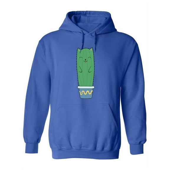 Cute Cactus Kitten Hoodie Women -SPIdeals Designs, Female Medium