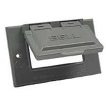 Weatherproof 5101-0 Gray Horizontal Gfci Cover
