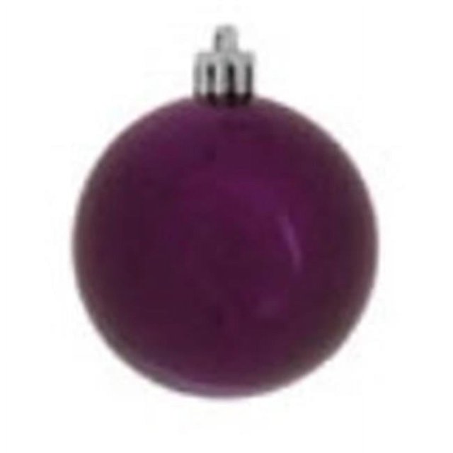 Vickerman M166726 Plum Shiny Mercury Ball Ornament - 10 in.