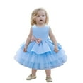 thumbnail image 2 of Herrnalise Kids Girls Ruffled Princess Bridesmaid Pageant Gown Birthday Party Wedding Dress, 2 of 9