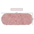 thumbnail image 2 of Home Weavers Bell Flower Collection Bathroom Rug 100% Cotton Fabric Tank Cover, Soft Absorbent Bath Rugs, Machine Washable, Toilet Tank Lid Cover for Bathroom, 10"x22" Tank Cover, Pink, 2 of 9