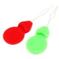 thumbnail image 1 of Bow Wire Sewing Needle Threader Green Red 5cm Length 2Pcs, 1 of 2