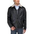 thumbnail image 2 of Mens Black Coat Luciano Natazzi Cowhide Flight Bomber, 2 of 4
