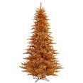 thumbnail image 1 of Vickerman 4.5' Copper Fir Artificial Christmas Tree Featuring 250 Warm White Dura-Lit LED lights., 1 of 1