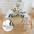 thumbnail image 2 of WERPE Mama Bunny Easter Casual Family Easter with Funny Cute Rabbit Graphic Outdoor Fitted Square Tablecloth white, 2 of 7