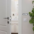 thumbnail image 4 of Toilet Door Sign Black White Metal Business Bar Restaurant Restroom Wall Plaque Farmhouse Bathroom Decor, 4 of 4