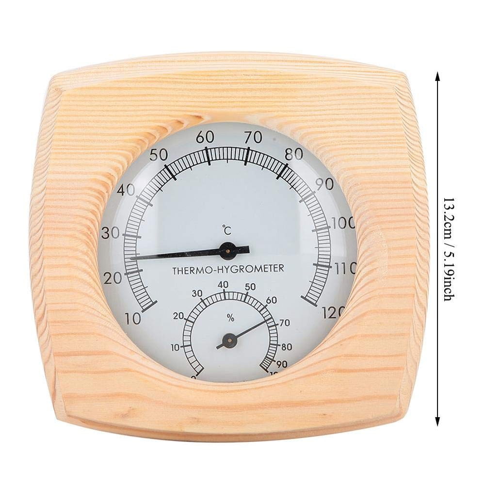 Round Sauna Hygrothermograph Thermometer and Hygrometer 2 function in 1 for