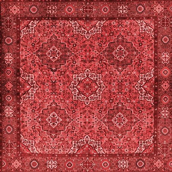 Ahgly Company Indoor Square Persian Red Traditional Area Rugs, 6' Square