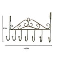 thumbnail image 2 of Durable Door Hanger Hook,1pack Over The Door Towel Hanger,Hanging Towels or Clothes Organizer for Bedroom,Bathrooms,Kitchen, 2 of 6